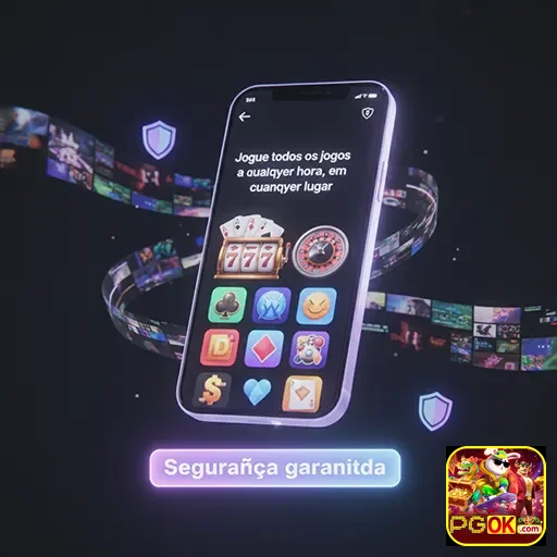 Apostador feliz com seu celular em ambiente seguro